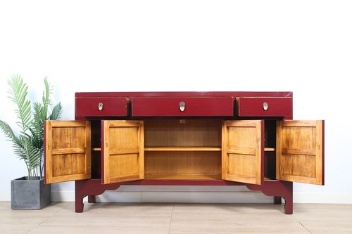 Sideboard mit lotusblumen - ,