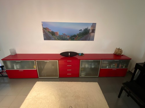 Sideboard rot glänzend mit - glänzend,,